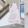 vidaXL Albero di Natale Artificiale con Rami Pieghevoli Bianco 300 cm