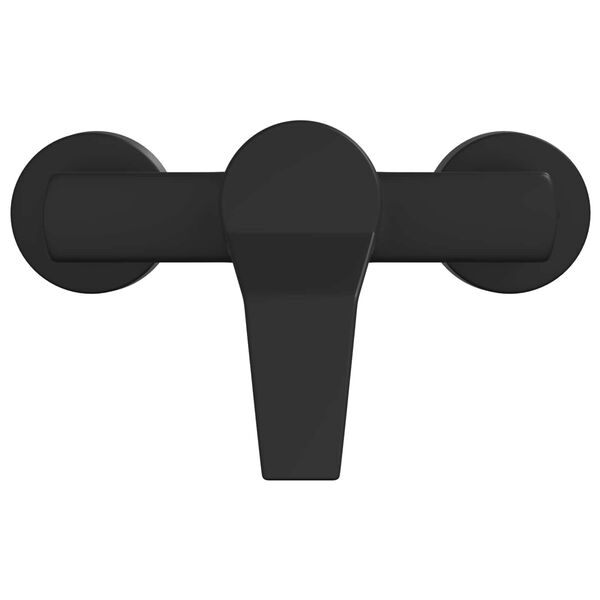 vidaXL Miscelatore Doccia Nero G 1 / 2 pollici Ottone