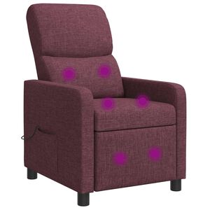vidaXL Poltrona reclinabile Viola Tessuto