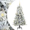 vidaXL Albero di Natale Artificiale con Rami Pieghevoli Bianco 150 cm
