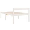 vidaXL Letto per Anziani Bianco 90x200 cm in Legno Massello di Pino