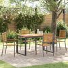vidaXL Set da Pranzo per Giardino 5 pcs Grigio e Marrone polyrattan
