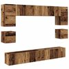 vidaXL Set mobile TV 8 pz Legno vecchio Legno ingegnerizzato