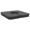 vidaXL Set Base per Ombrellone 4 pz con Supporto a Croce 100 kg PP