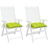 vidaXL Cuscini per Sedia 2 pz Verde Intenso 40x40x7 cm Tessuto Oxford