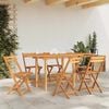 vidaXL Tavolo Giardino Estensibile 110-160x80x75cm Legno Massello Teak