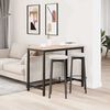 vidaXL tavolo Naturale 100 x 50 x 77 cm Legno ingegnerizzato e acciaio