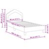 vidaXL Struttura letto bambini con testata Viola 80 x 160 cm Velluto