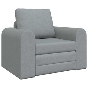vidaXL Divano letto Grigio chiaro 98 x 71 x 83 cm Tessuto