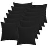 vidaXL Federa 12 pcs HEERLEN Nero 40 x 40 cm