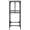 vidaXL Tavolino Consolle Grigio Sonoma 75x32x75cm in Legno Multistrato