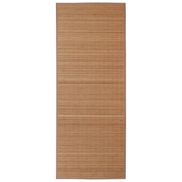 vidaXL Tappeto Rettangolare in Bambù Marrone 120 x 180 cm