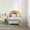 vidaXL Struttura letto per bambini con testata Crema 70 x 140 cm