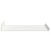 vidaXL Mensola sospesa 4 pcs Bianco 40 x 18 x 2,5 cm Acciaio