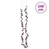 vidaXL Ghirlande Fiori Artificiali Natale 6 pz Viola Chiaro 240 cm