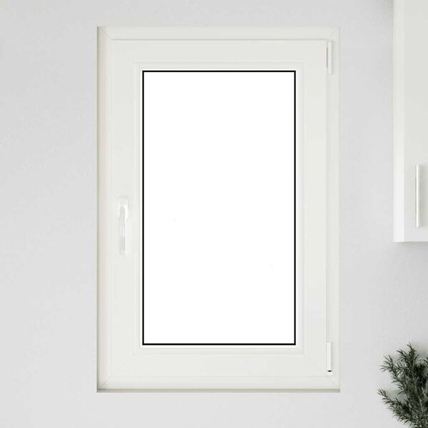 vidaXL Finestra Seminterrato RISOR 60x90 cm Anta Ribalta DIN Sinistra