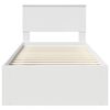 vidaXL Struttura del letto Bianco 90 x 190 cm Pino massello