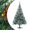 vidaXL Albero di Natale artificiale Verde 150 cm PVC e Acciaio