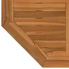 vidaXL Piano per Tavolo 80x80x2,5 cm Ottagonale Legno Massello di Teak