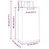 vidaXL Sacchetti di Carta 250 pz con Manici Marrone 21x11x36 cm