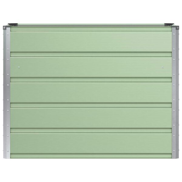 vidaXL Fioriera Verde 100 x 40 x 75 cm Acciaio