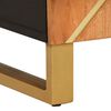 vidaXL Credenza Marrone e Nera 90x33,5x75cm in Legno Massello di Mango