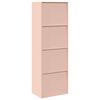 vidaXL Armadio 2 pcs Rosa 60 x 40 x 180 cm Acciaio laminato a freddo