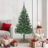 vidaXL Albero di Natale con 150 LED con supporto Verde 150 cm PVC