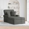 vidaXL Chaise Longe con Gonna Grigio scuro 91 x 157 x 91 cm