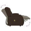 vidaXL Divano Massaggiante 2 Posti e Portabicchieri Marrone Similpelle