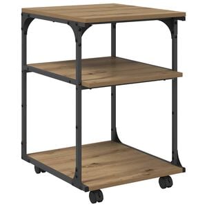 vidaXL Supporto per Stampante Rovere artigianale 43 x 48 x 64 cm