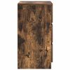 vidaXL Comodino con 3 Cassetti Rovere Fumo 39x35x65 cm