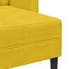 vidaXL Divano 2 Posti con Chaise longue a L Giallo 125 cm Velluto
