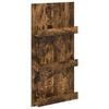 vidaXL Scaffale per riviste Rovere fum&eacute; 51 x 11 x 102 cm