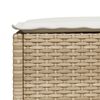 vidaXL Set Divano da Giardino 5 pz con Cuscini Beige in Polyrattan