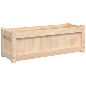 vidaXL Fioriera da Giardino 90x31x31 cm in Legno Massello di Pino