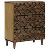 vidaXL Credenza con Ripostiglio Marrone 60 x 33,5 x 75 cm