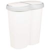 vidaXL Cestino della Spazzatura Bianco 48 x 30 x 51 cm PP