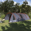 vidaXL Tenda a tunnel con tetto Grigio e arancione 778 x 356 x 210 cm