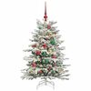 vidaXL Albero di Natale Artificiale con Rami Pieghevoli Bianco 120 cm