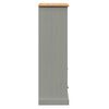 vidaXL Libreria VIGO 60x35x114,5 cm in Legno Massello di Pino Grigio