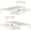 vidaXL Letto senza Materasso Bianco 90x200 cm Legno Massello di Pino