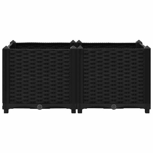 vidaXL Letto rialzato 80x40x38 cm in polipropilene