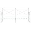 vidaXL Divano Letto Estraibile senza Materasso Bianco 90x190cm Acciaio