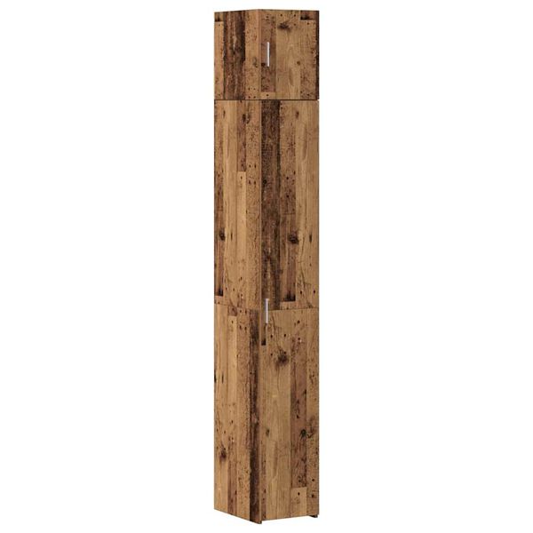 vidaXL Armadio 3 pcs Legno vecchio 30 x 42,5 x 225 cm