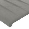 vidaXL Giroletto senza Materasso Grigio Chiaro 90x200 cm Velluto