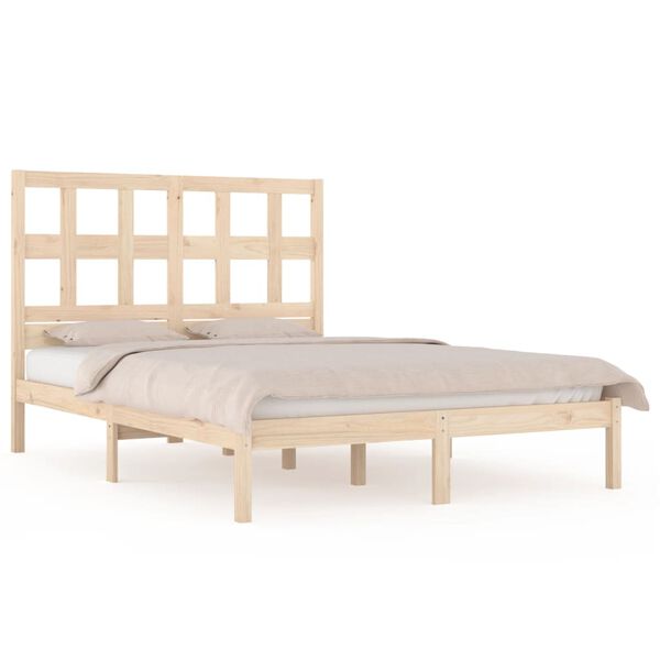 vidaXL Giroletto senza Materasso 120x190 cm in Legno Massello di Pino