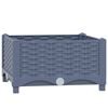 vidaXL Fioriera Rialzata 40x40x23 cm in Polipropilene