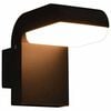 vidaXL Lampada da Parete da Esterno a LED 9 W Nera Ovale
