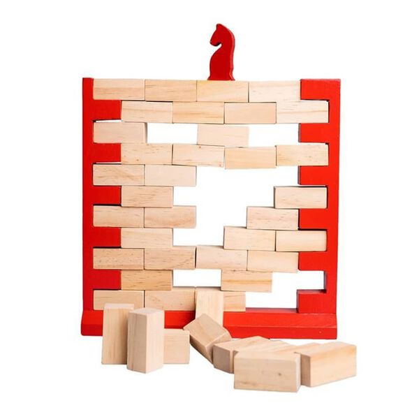 Clown Games Gioco Wobbling Wall in Legno